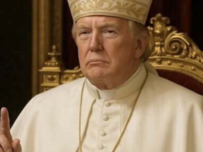 Trump depicted as pope in AI-generated photo